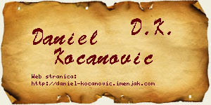 Daniel Kocanović vizit kartica
